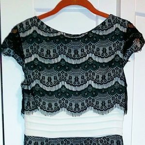 🎆🎉💙😘HP Gorgeous B&W cocktail dress size 6